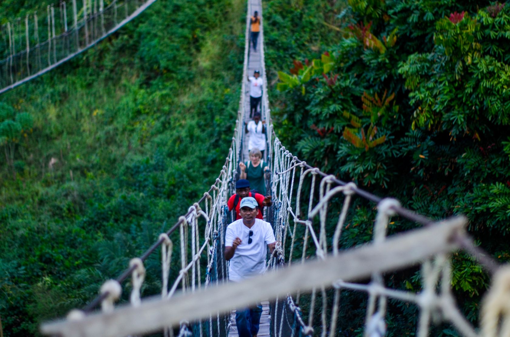 Canopy walk at Kintampo Waterfall
